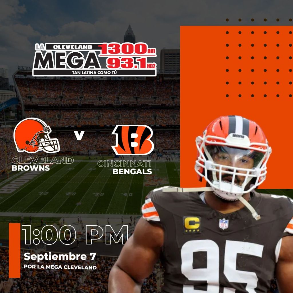 Cleveland Browns image created by Canva/Radio One 2025