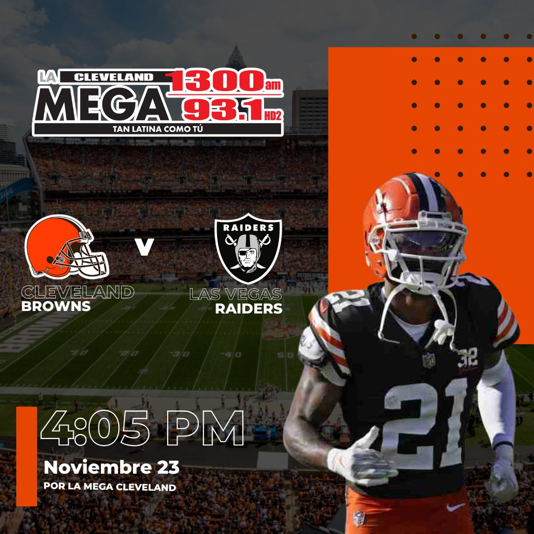 Los Browns visitan a los Raiders este 23 de noviembre en Week 12 buscando una victoria clave fuera de casa.
