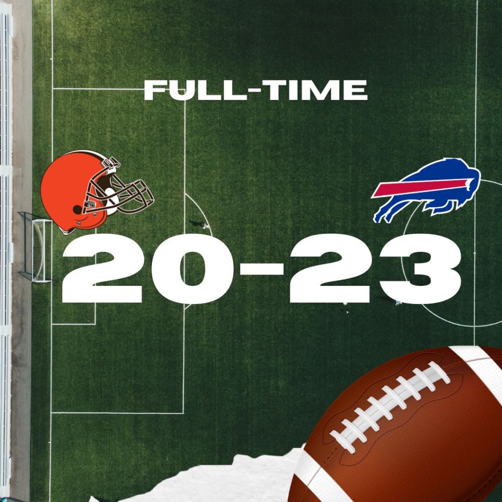James Cook lidera a los Bills en victoria 23-20 sobre los Browns