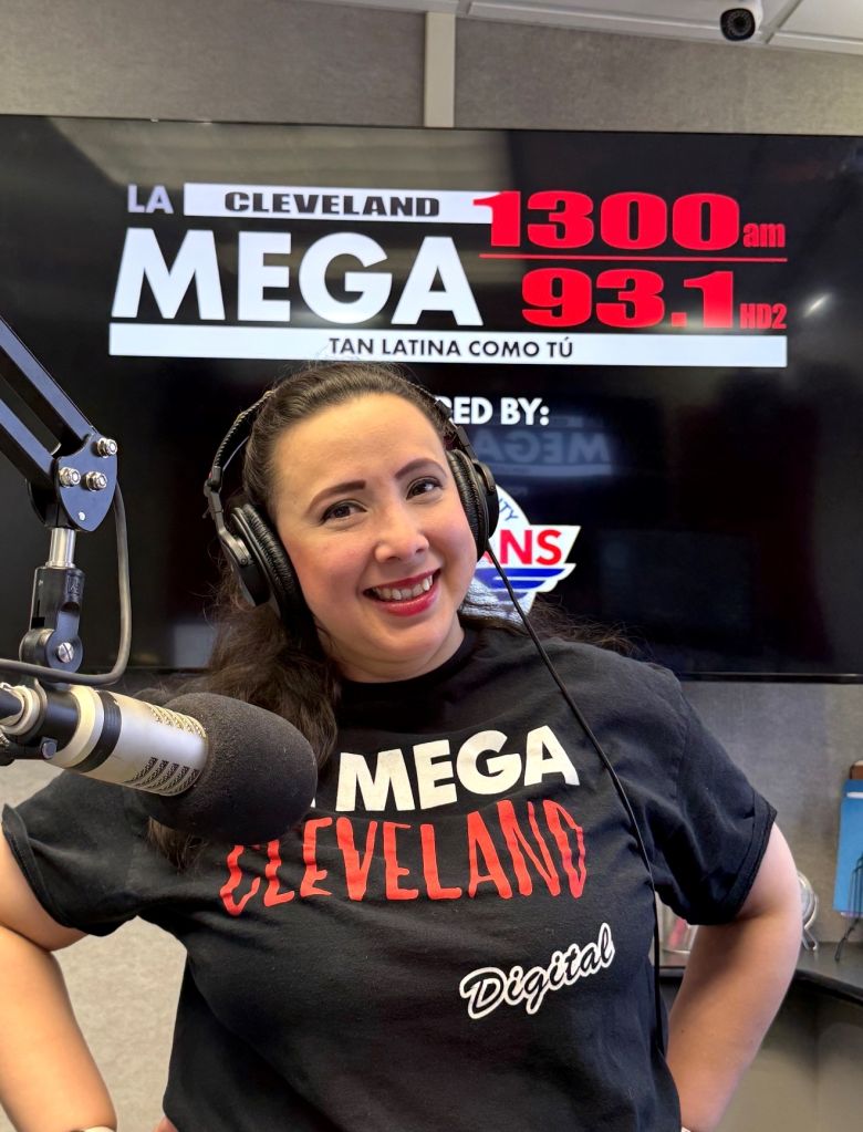 Michelle Polanco, "La Nica, locutora de La Mega Cleveland
