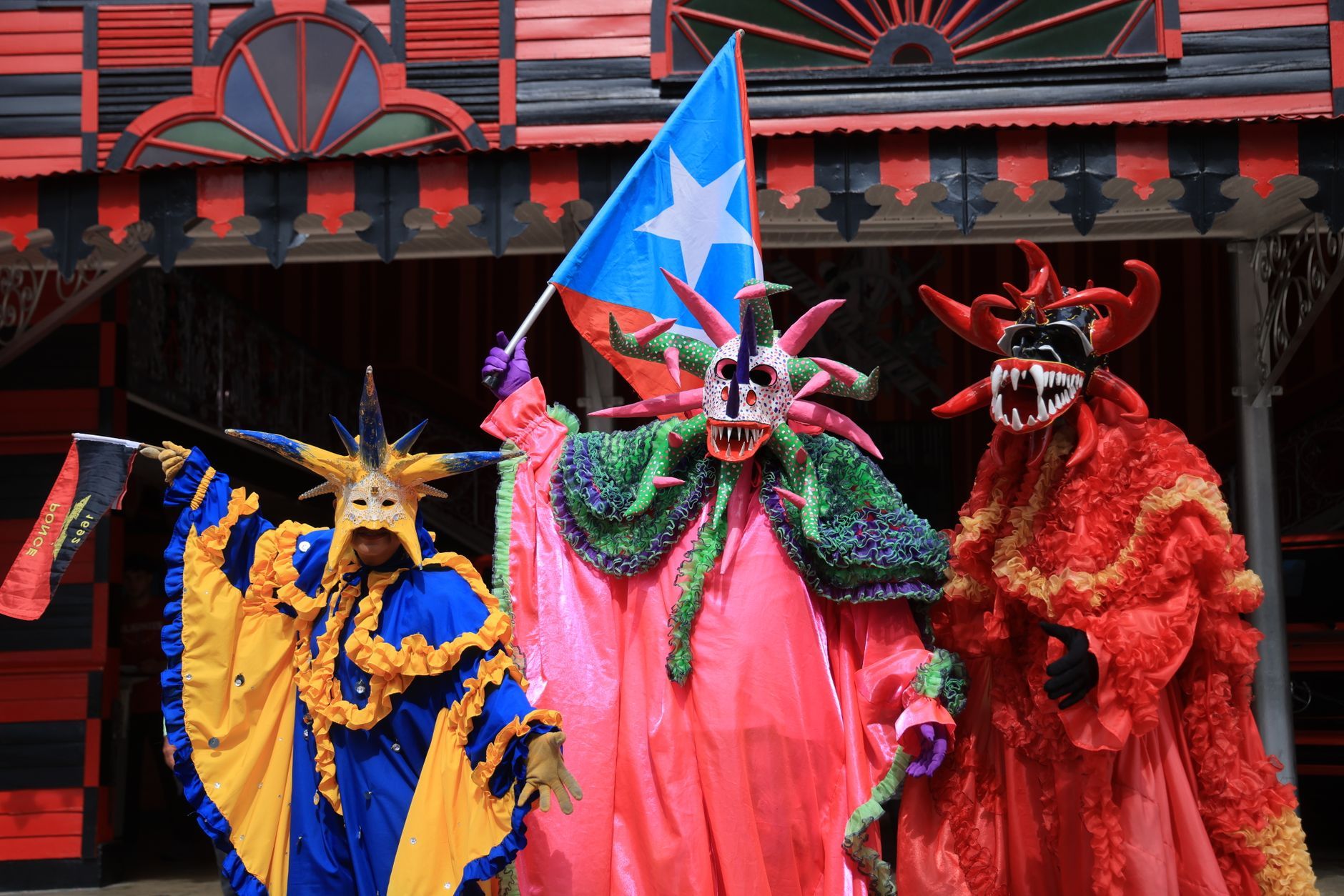 vibrant festival costumes in puerto rico